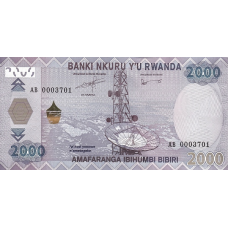 P40 Rwanda 2000 Francs Year 2014